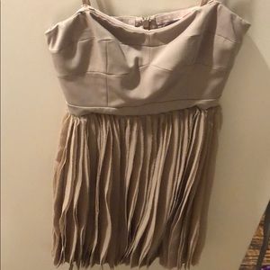 Taupe party dress